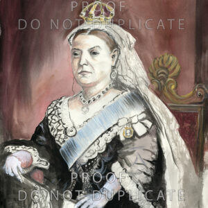 Queen Victoria Watercolour Portrait